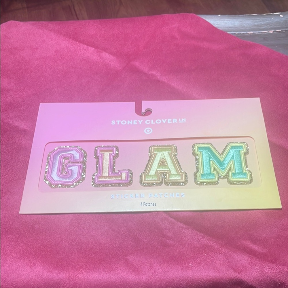 Stoney Clover Lane GLAM Sticker Patches - Pink and Green